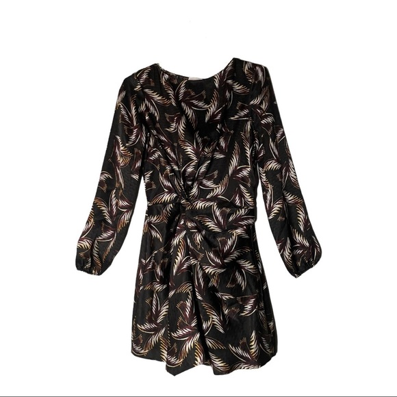 ALC Freja Silk Dress Palm Print Celebrity Worn Style Size 0 - Picture 8 of 8